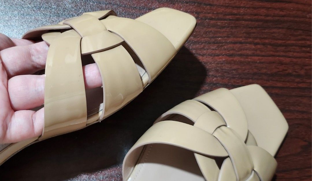 Bright Pink Faux Croc Block Heel Mule Sandals | New Look