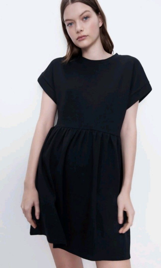Zara Black Dress (Category: Dresses) located in Cebu City. Submitted by declutter_cebu (Listing ID 1251582157, Image 3). Description: Zara Black Casual Dress (Small) Brand New with Tag Bought online Altered to fit me (original size was too big) Fits Small to Semi-Medium after alteration Length 31 inches RFS: Used a different dress for the occasion due to change of theme.