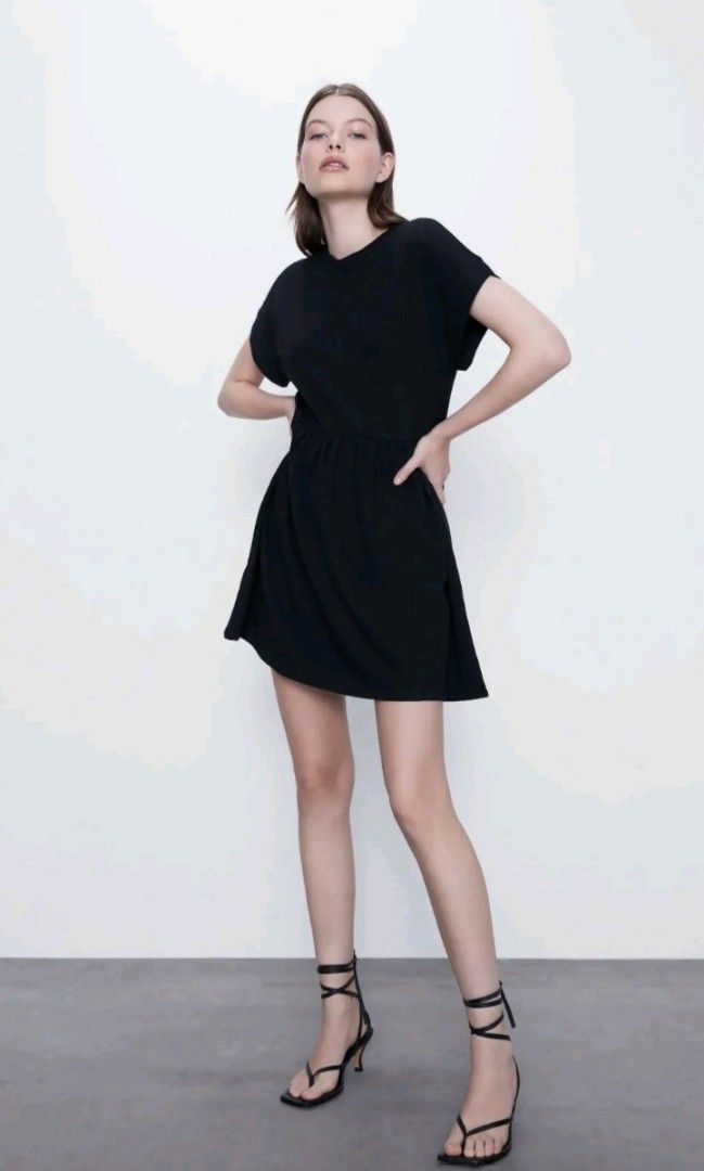 Zara Black Dress (Category: Dresses) located in Cebu City. Submitted by declutter_cebu (Listing ID 1251582157, Image 1). Description: Zara Black Casual Dress (Small) Brand New with Tag Bought online Altered to fit me (original size was too big) Fits Small to Semi-Medium after alteration Length 31 inches RFS: Used a different dress for the occasion due to change of theme.