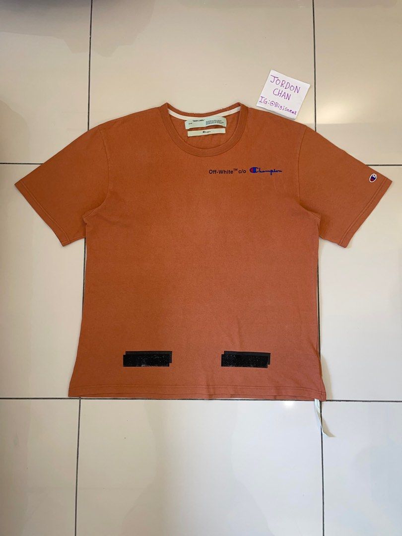 Off white x champion tee deals