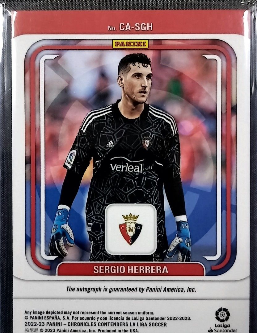 2022-23 Panini Chronicles Contenders La Liga SERGIO HERRERA /299 Auto  Osasuna