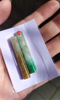 緬甸玉花青鈴管/2支$1000/不拆賣
