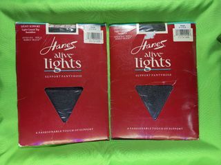 2pcs HANES Support Pantyhose Stockings