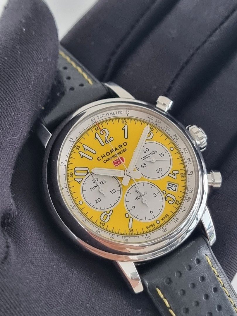 Chopard watch sales yellow face