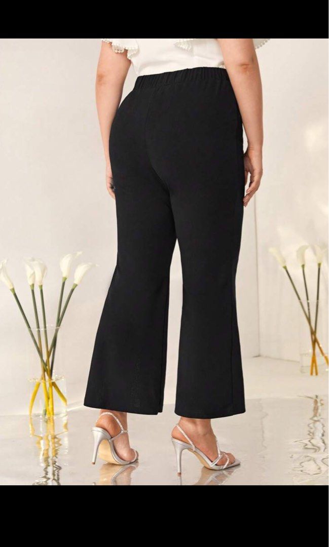 Asvivid Womens Casual 90's High Waisted Flare Jeans Wide Leg Slit Ankle  Bell Bottom Denim Pants Black 4 at Amazon Women's Jeans store