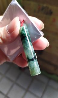 緬甸玉花青鈴管$500
