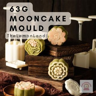 [5K Reviews Seller] 2023 63g Mooncake Mould (2/4 disc plus 1 plunger)