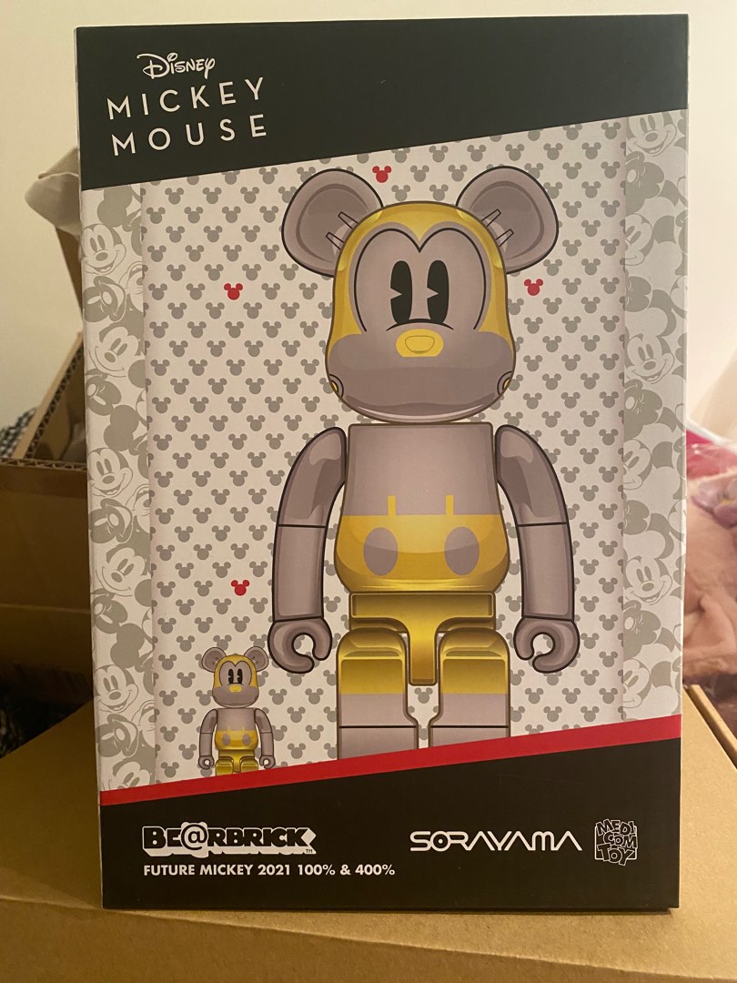 全新Bearbrick x sorayama Future Mickey 2021, 興趣及遊戲, 玩具