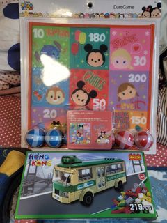 迪士尼 Disney tsum tsum dart game 投球玩具 玩具 遊戲 元朗小巴 小巴lego cogo namco