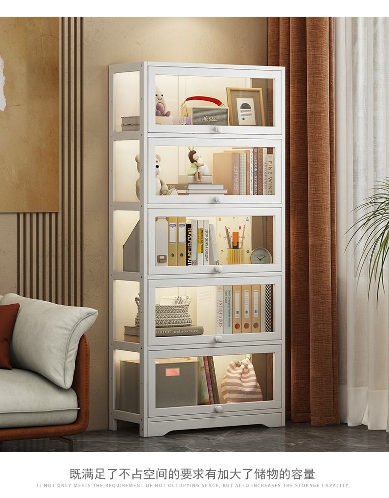 亞克力透明玻璃置物櫃（包送貨 free delivery）書櫃 書架 置物架 手辦展示櫃 多功能收納櫃 Acrylic transparent