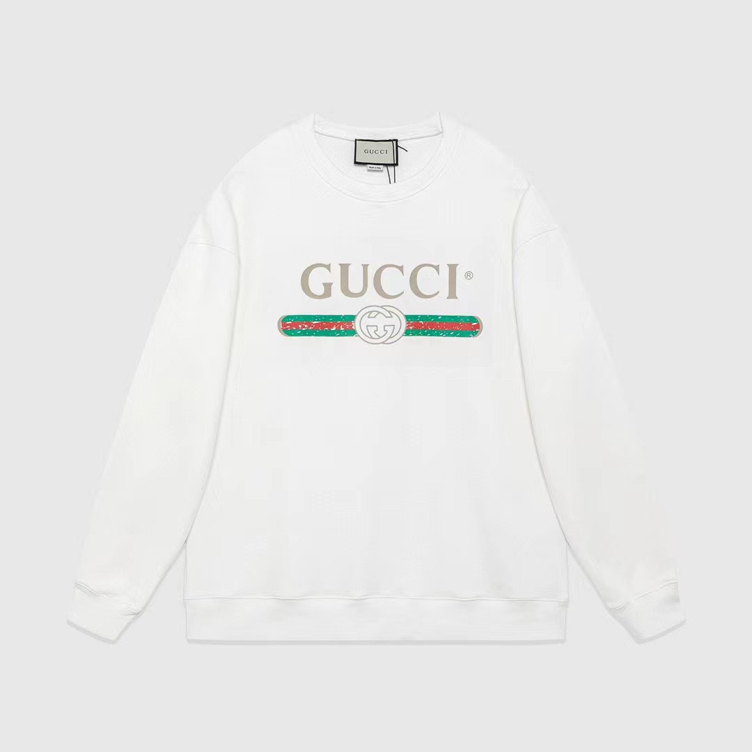 🈶️現貨Gucci hoodie 古馳印花圓領衛衣男女同款情侶裝, 預購- Carousell