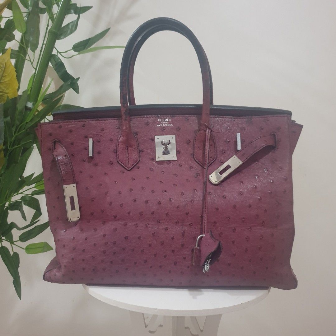 Hermes pink ostrich birkin bag hotsell