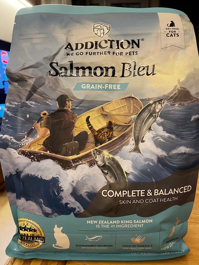 Addiction salmon outlet bleu cat food