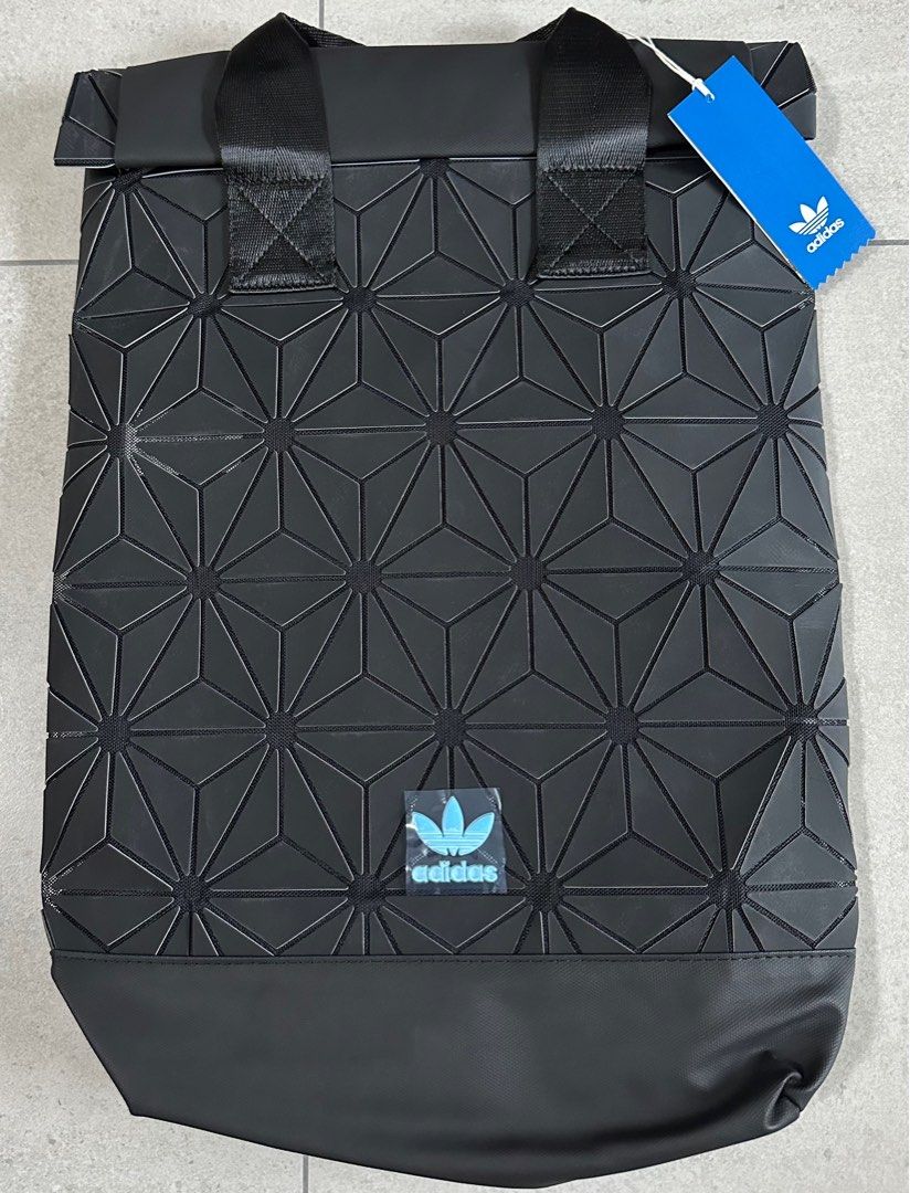 Adidas 3d roll top backpack black new arrivals