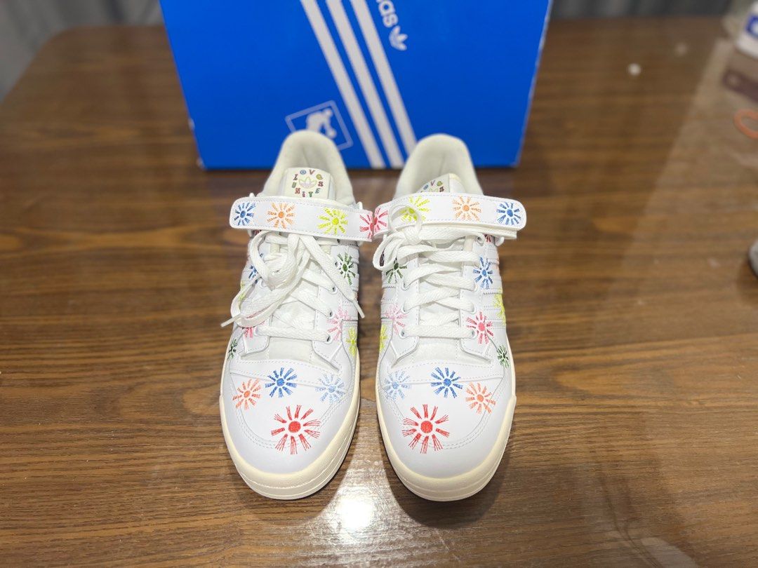 adidas gazelle silver green womens Adidas Mens Forum Low Pride Shoes 'White' – Extra Butter main image 1