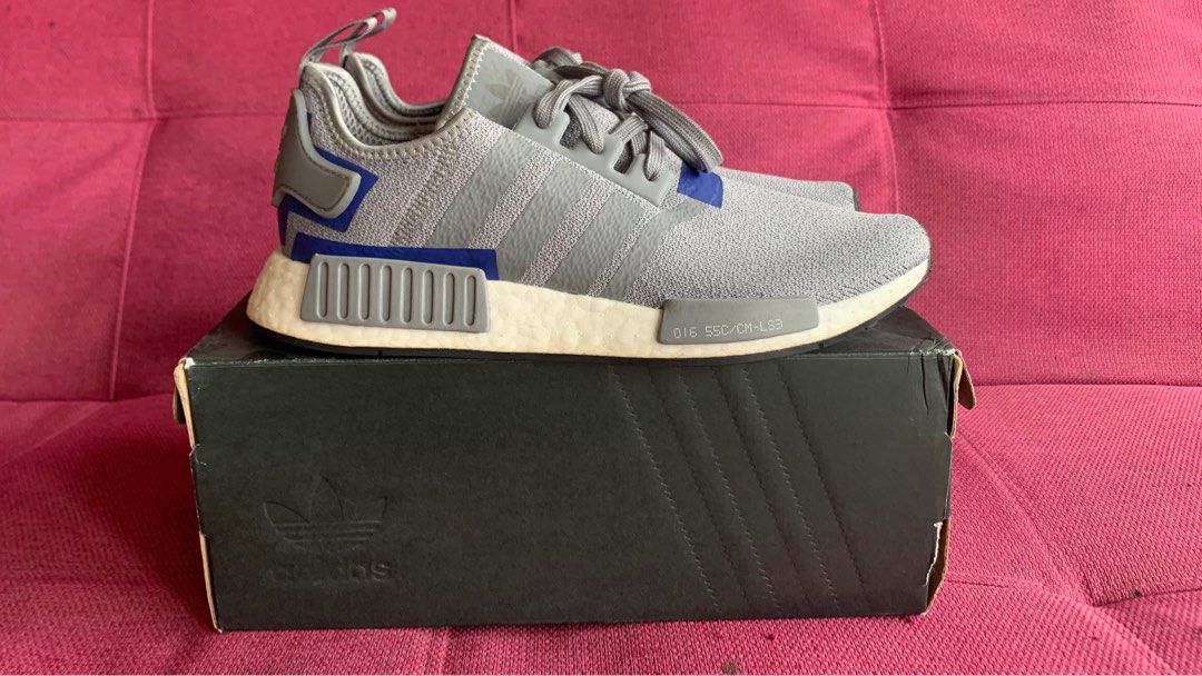 Adidas NMD R1 Colorblock Grey Blue (NEW), Fesyen Pria, Sepatu , Sneakers di  Carousell