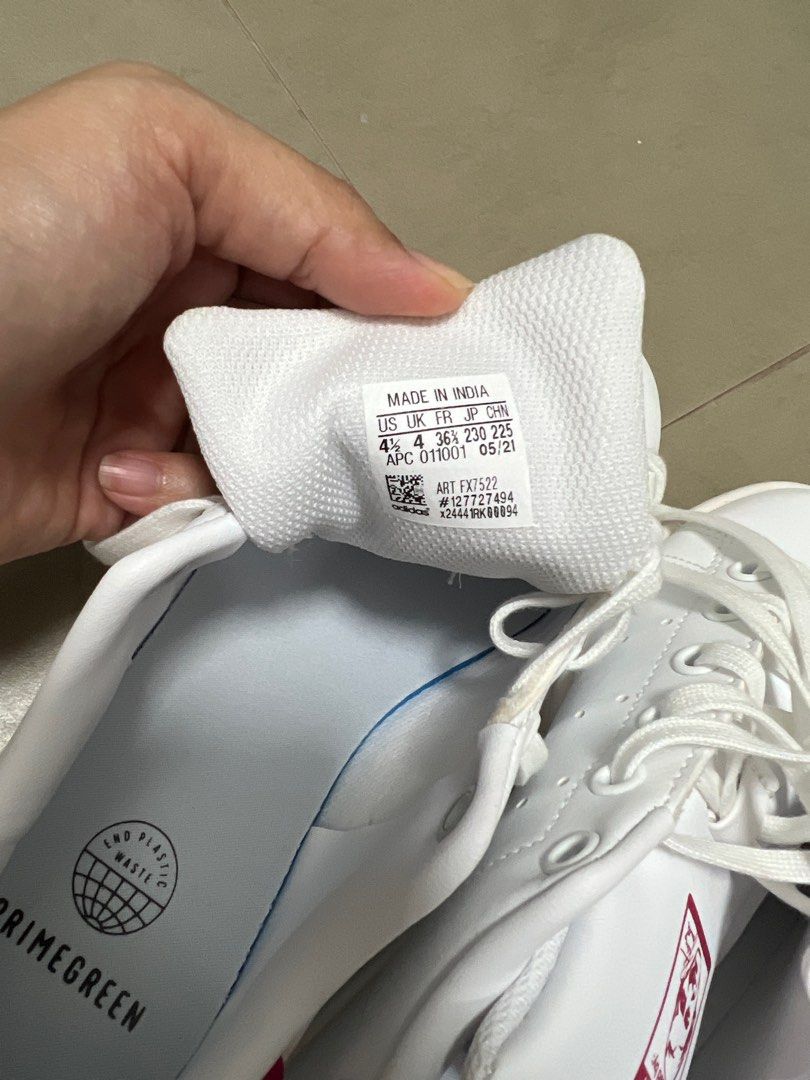 Adidas stan deals smith pink 36