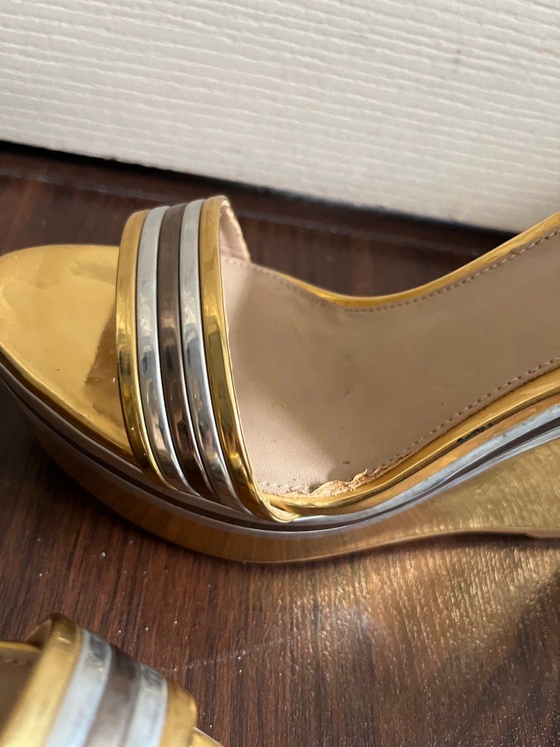 Aldo gold platform sandals new arrivals