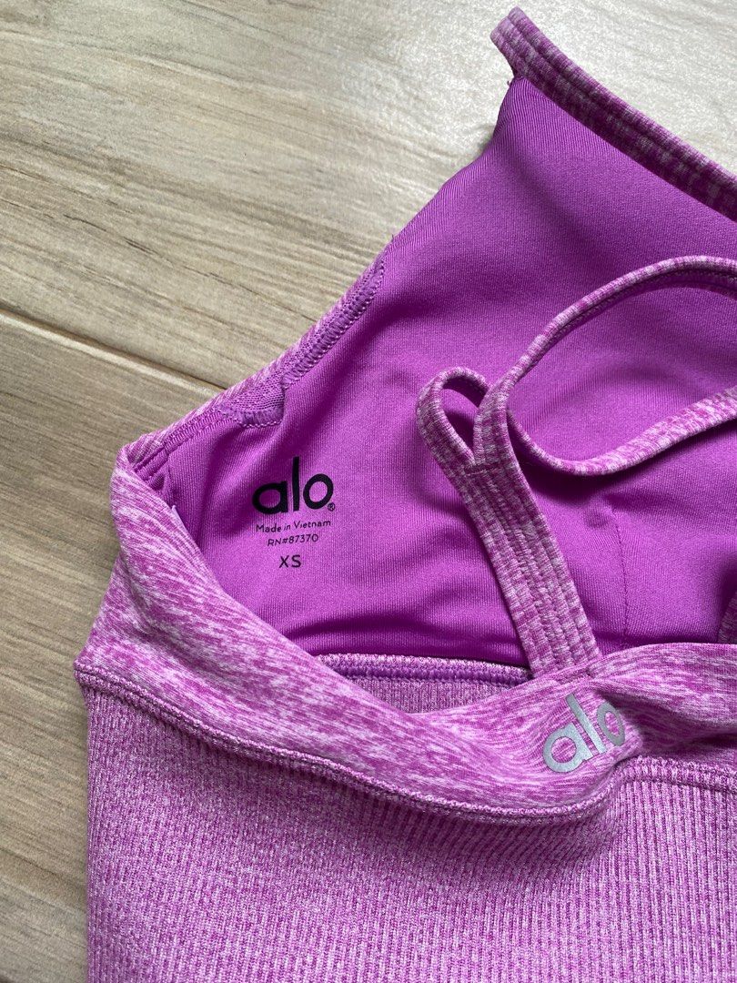 Buy Alo Yoga Women's Alosoft Aura Shorts, Electric Violet Heather, Small at