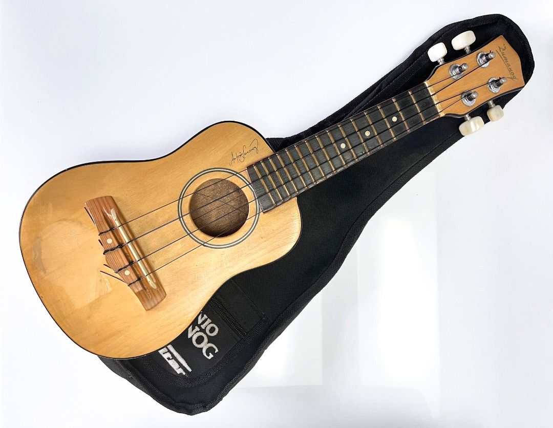 Antonio Lumanog Ukulele (Category: Musical Instruments) located in Quezon City. Submitted by sustainable.sarah (Listing ID 1251730681, Image 2). Description: Original Antonio Lumanog Ukulele with black cloth case Length 19.75 inches Width 7 inches Needs tuning. See flaws on the last 3 pics. Has a sticker mark on the body. The fretboard reglued properly to its original place. There's a scratch on the side. .