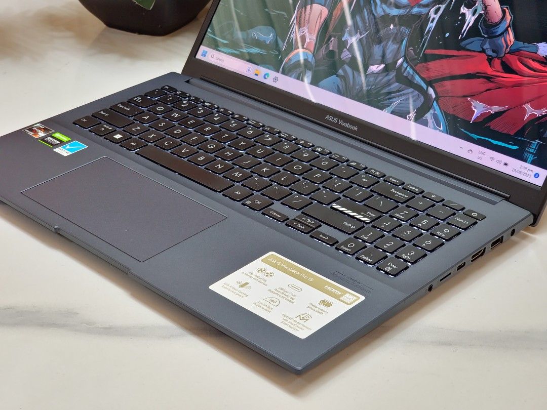 Asus Vivobook PRO 15 M6500QC 15.6in OLED AMD Ryzen 7 5800H 16GB RAM ...