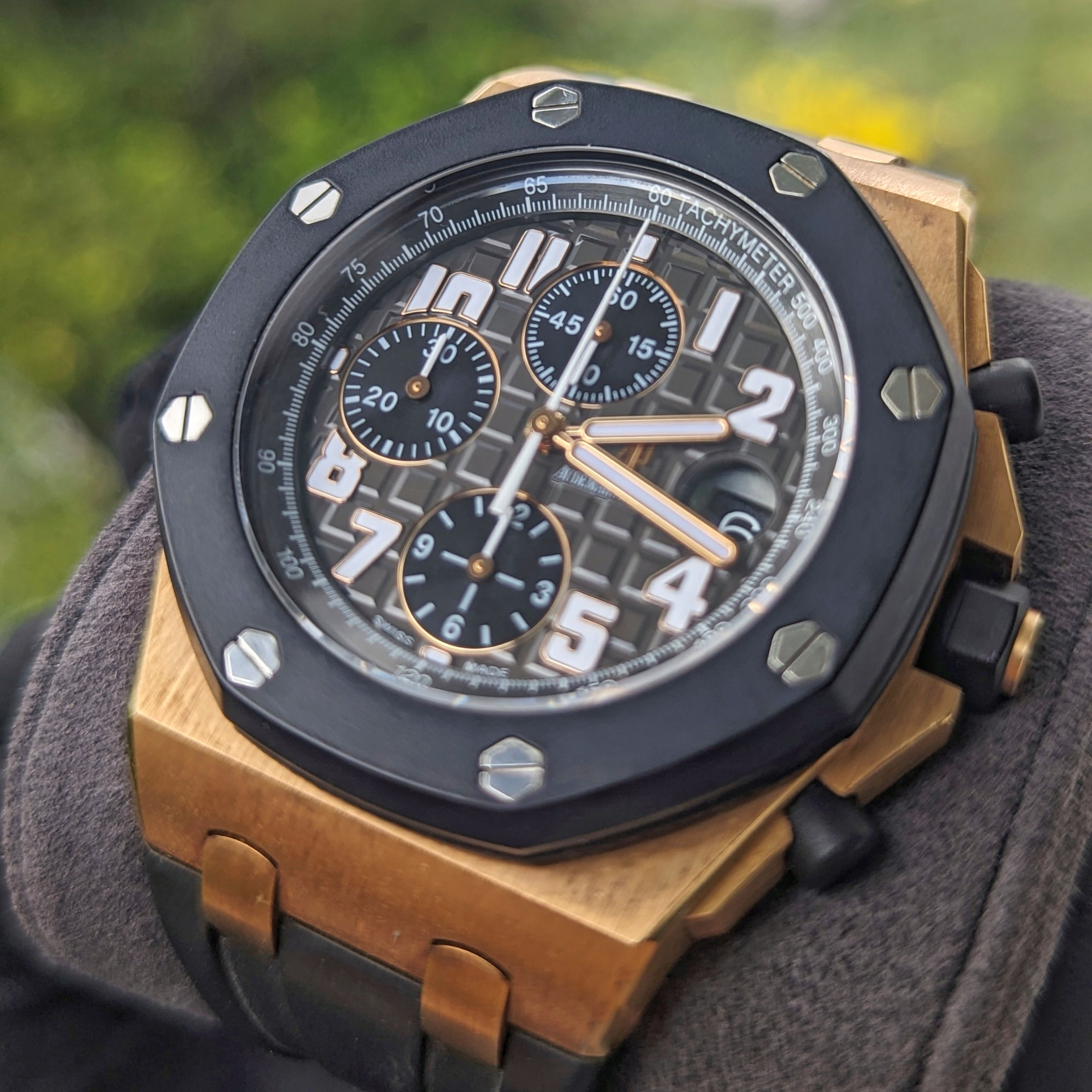 Audemars Piguet Rose Gold Rubberclad 25940OK 2nd Gen Royal Oak