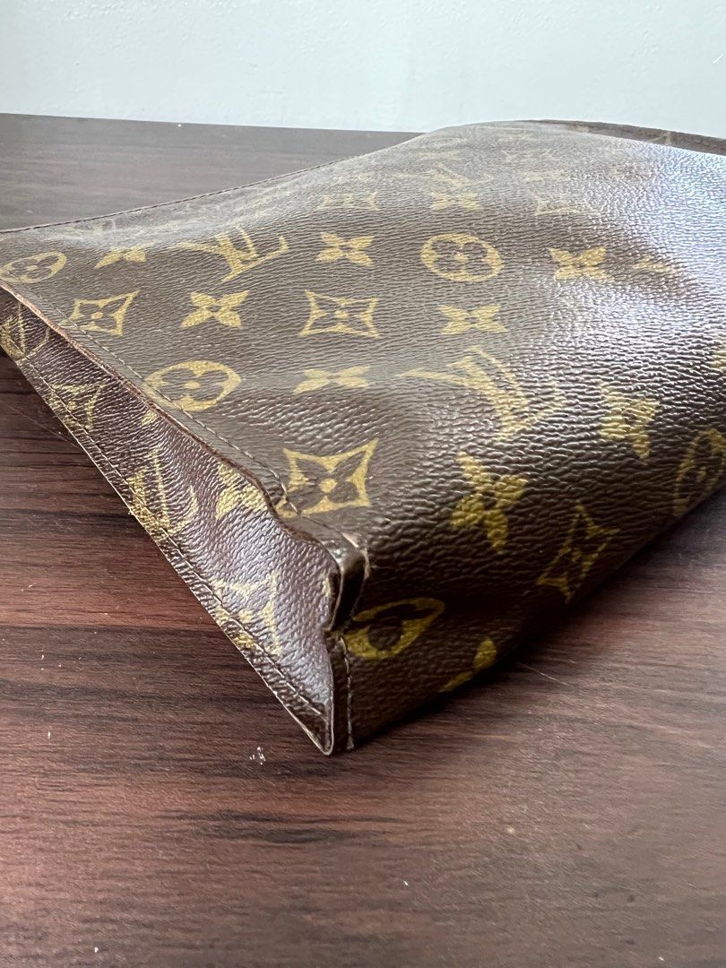LV Toiletry Pouch 26 19 Tab Protector & Cover, Made With Luxury Saffiano  Leather