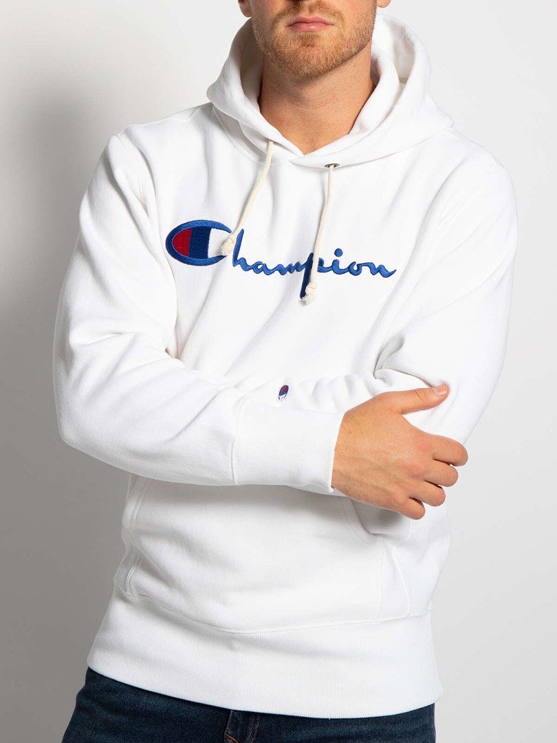Authentic White Champion Hoodie Men s Fashion Tops Sets