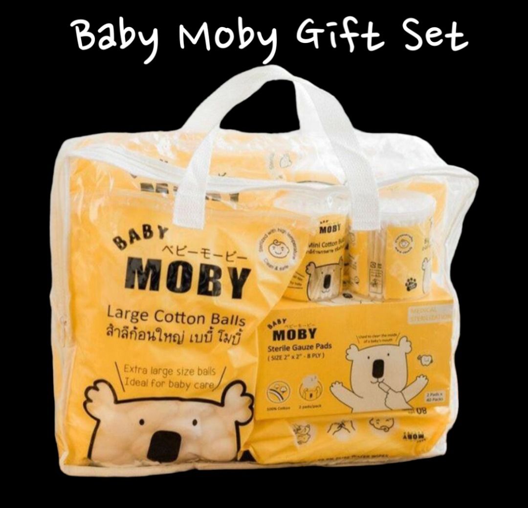Baby Moby Gift Set for Newborn (Item Code 582) (Category: Other Baby Bathing & Changing Needs) located in Marikina City. Submitted by skowshop (Listing ID 1251789801, Image 1). Description: About this item: Gift set Includes: 99.9% Pure Water Wipes x1 Sterile Gauze Pads x1 Large Cotton Balls x1 Jumbo Cotton Pads x1 Mini Cotton Buds x1 Big Cotton Buds x1 #newborngiftset #babygiftset #essentialnewborngiftset #giftsetforbaby #mobybaby #babymobygifts