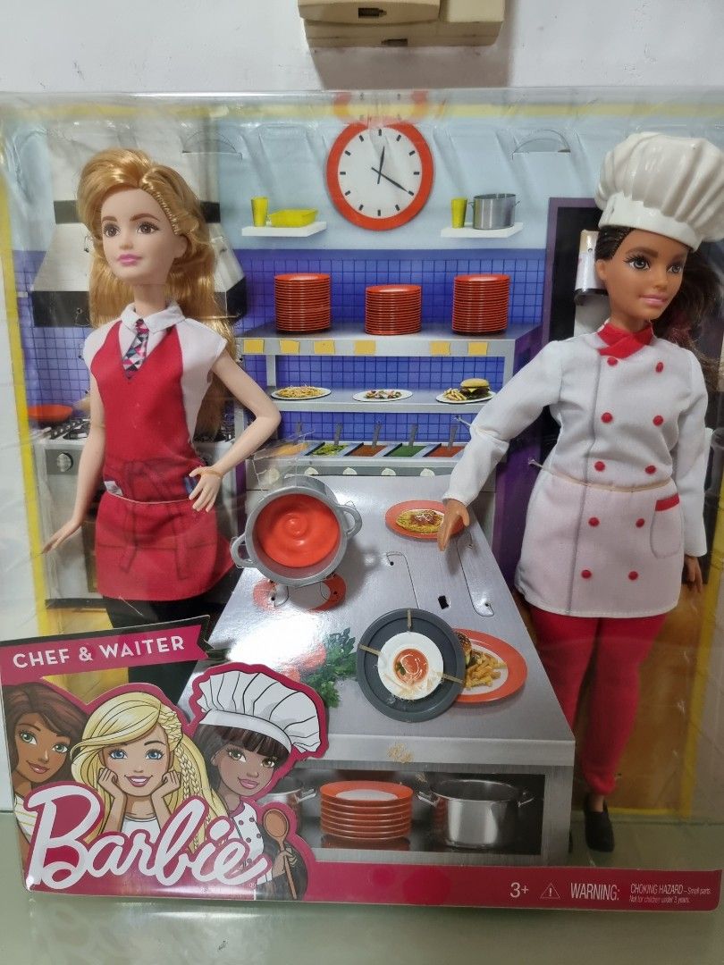 Barbie Chef and waiter doll Hobbies Toys Toys Games on Carousell