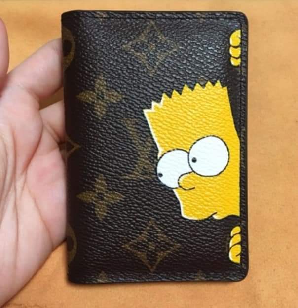 Customizing LOUIS VUITTON Bart Simpson Wallet DIY LV Tutorial 