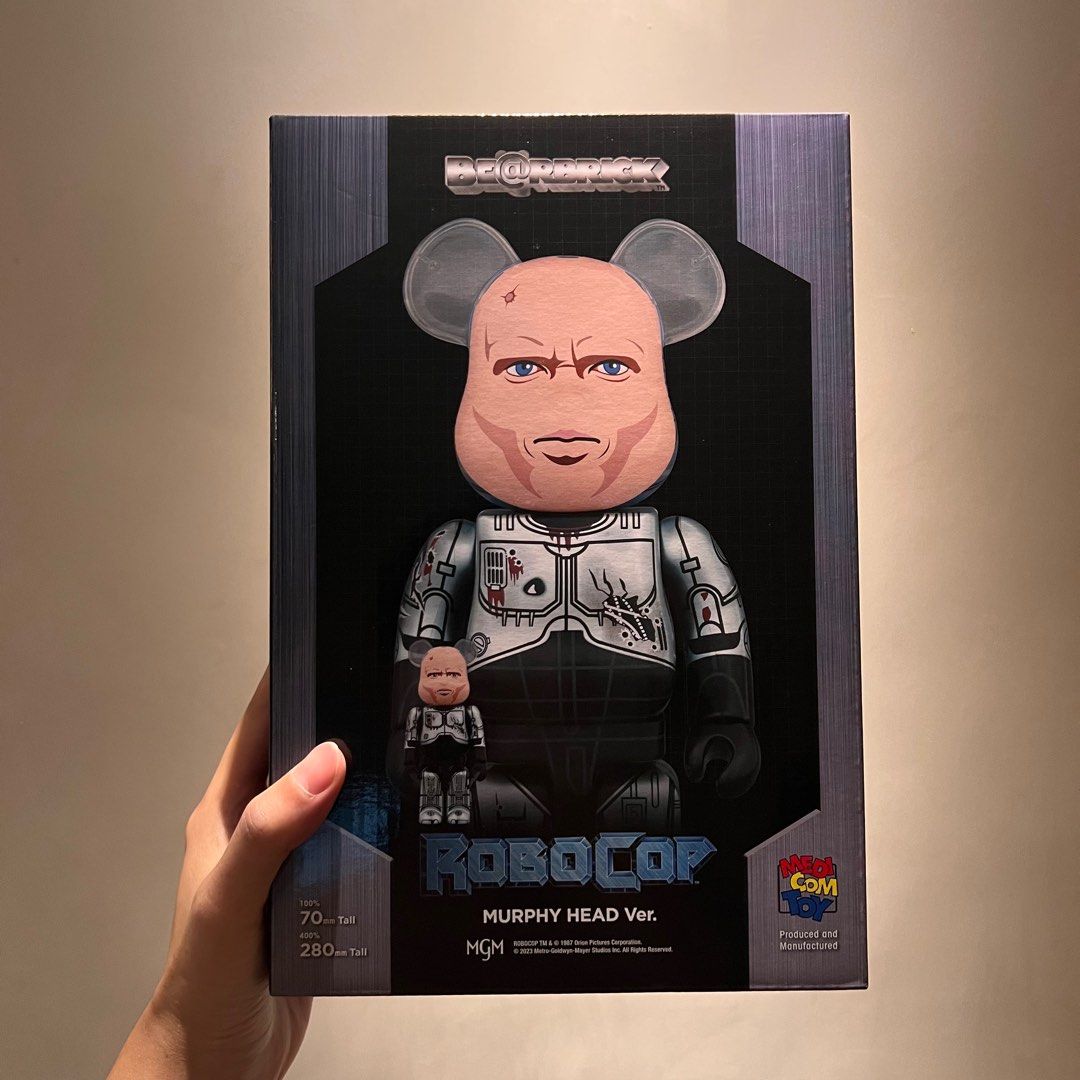 Bearbrick Robocop Murphy head ver 400% 100% 鐵甲威龍, 興趣及遊戲 ...