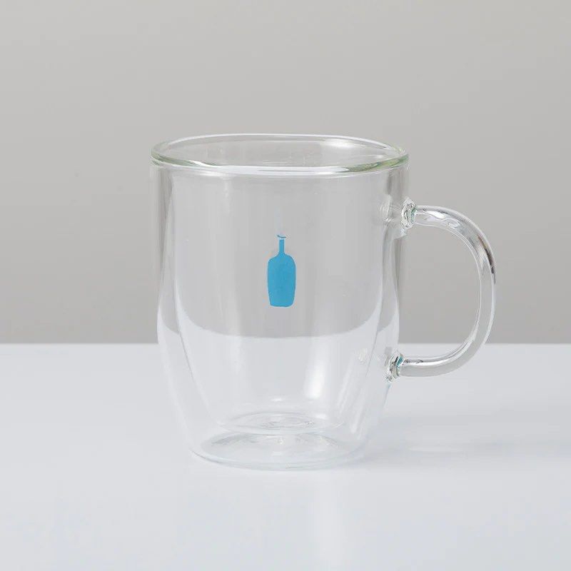 Blue Bottle Coffee Bodum Double Wall Glass Mug