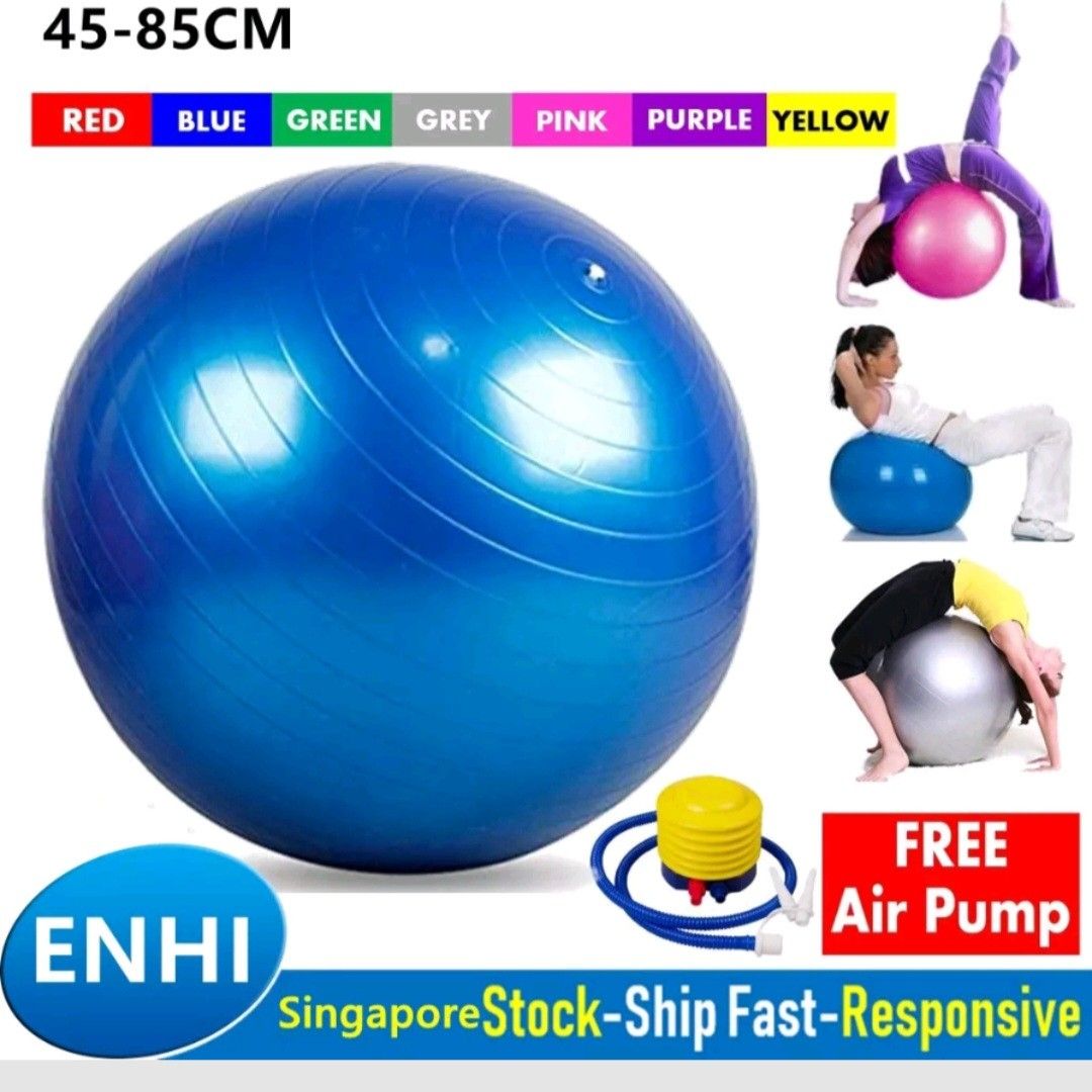 55cm gym ball with pump store