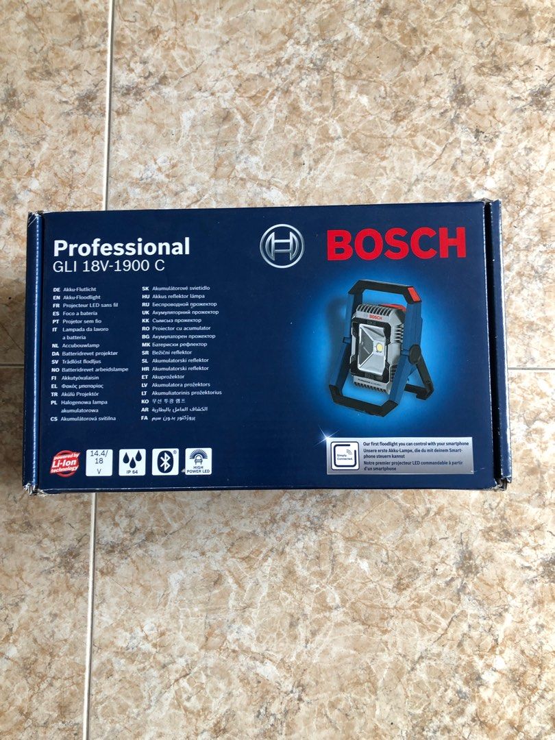 Projecteur LED sans-fil Bosch GLI 18V-1900 Professional 