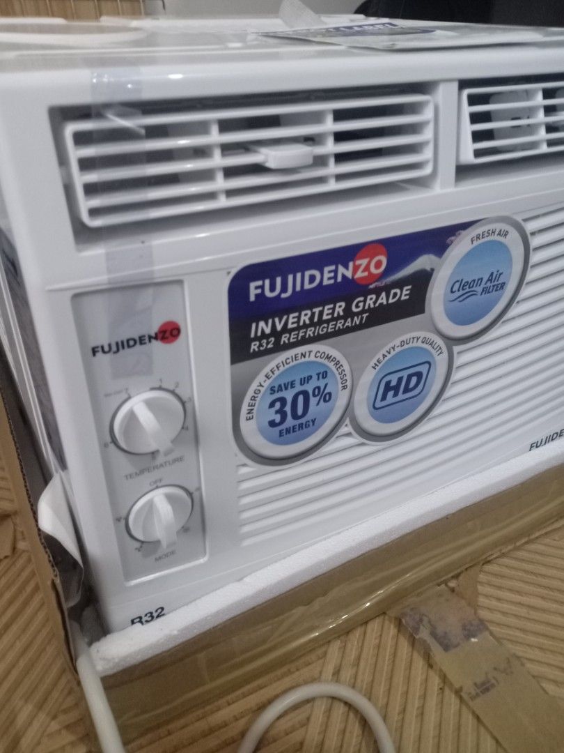 Brand new Fujidenzo 0.60 HP Inverter Grade Mechanical Window Aircon, TV ...