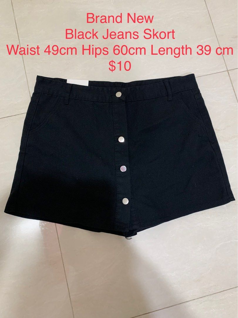Brand new plus size Denim Skorts