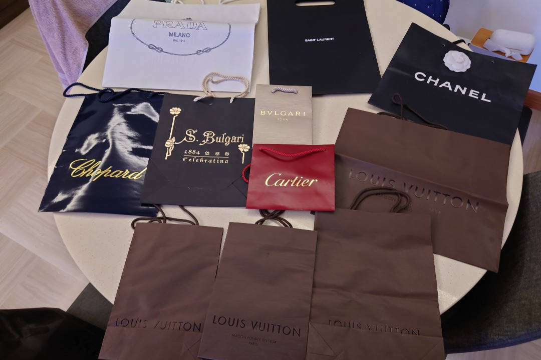 New Paper Bags Prada Chanel Gucci Louis Vuitton Hermes For $25 In