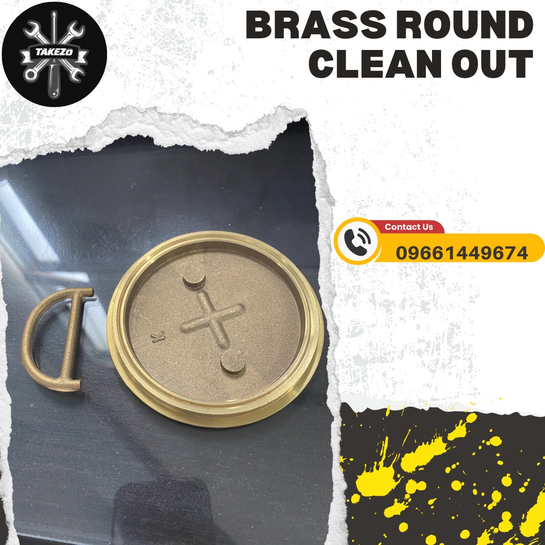 BRASS ROUND CLEAN OUT on Carousell