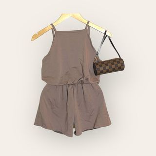 Brown Old Rose Romper free size