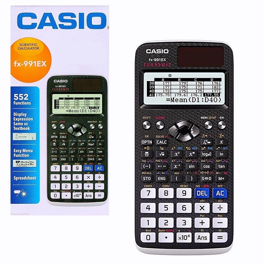 Casio fx-991EX classwiz, Non-programmable, Scientific financial Calculator