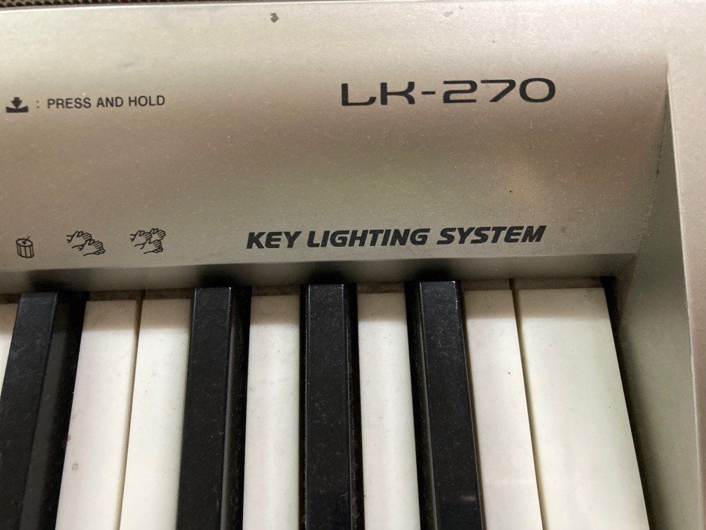 Casio LK-270 (Category: Musical Instruments) located in Pasig City. Submitted by annette.annette (Listing ID 1251737817, Image 3). Description: Casio Keyboard with Key Lighting System.