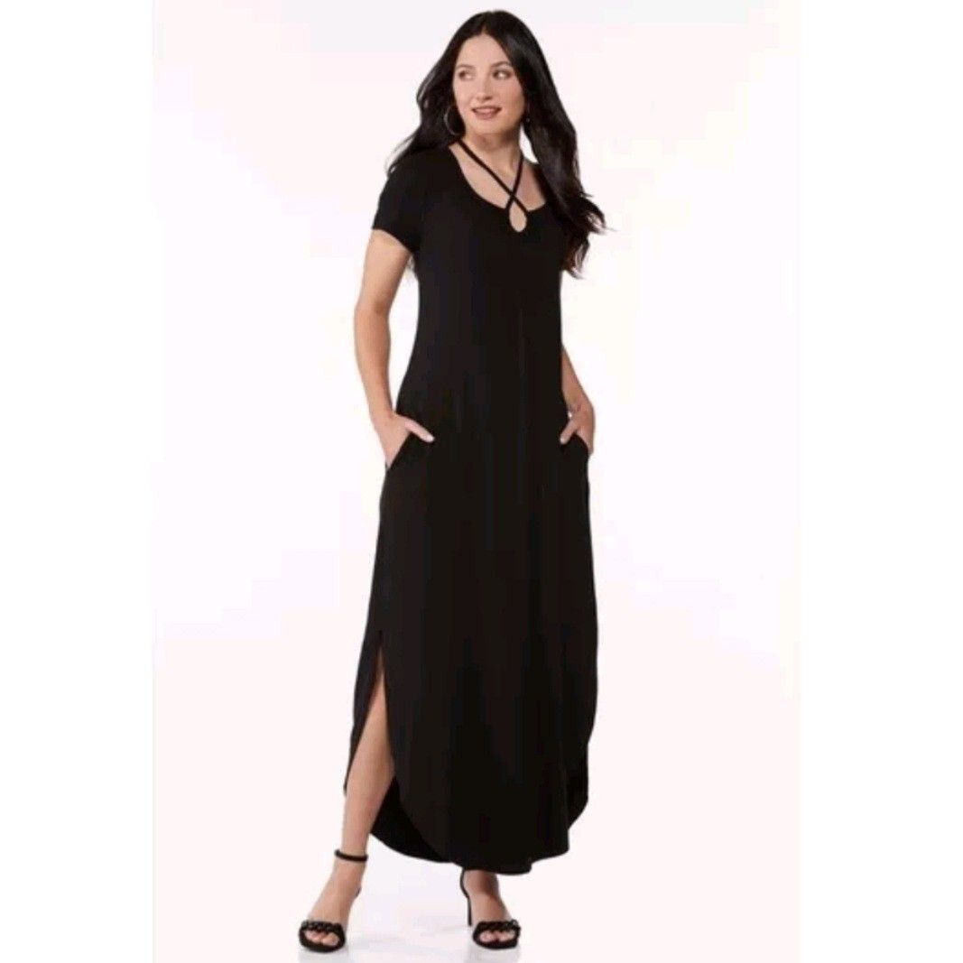 Cato Black Maxi Dress