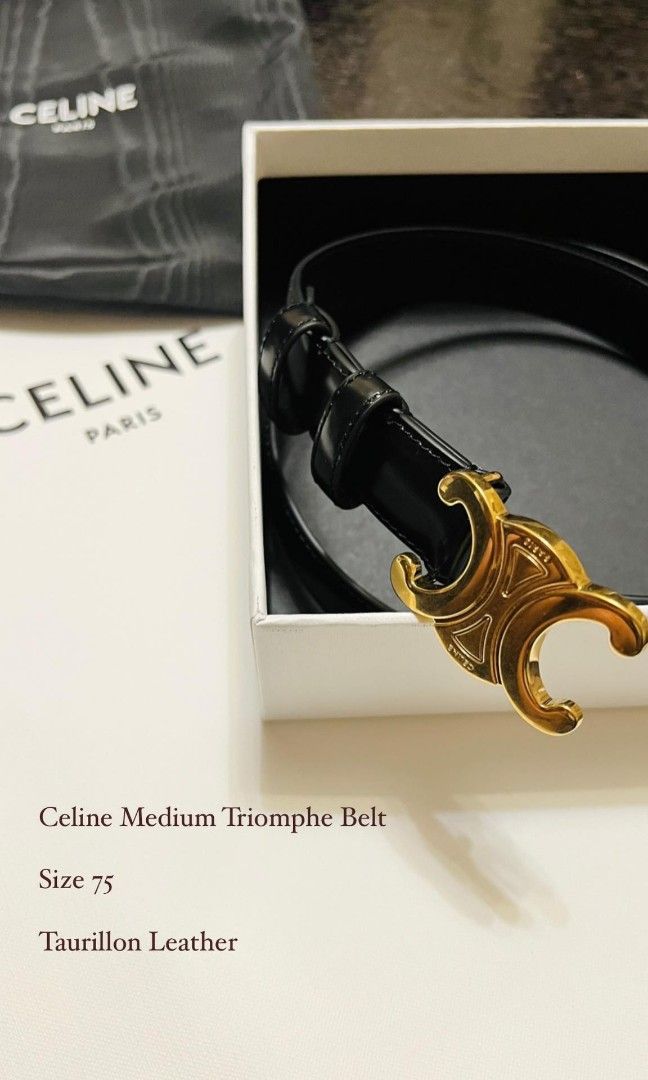 Celine, Accessories, Celine Medium Triomphe Belt Size 75