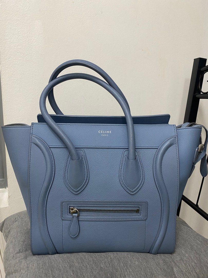 Celine micro luggage clearance blue