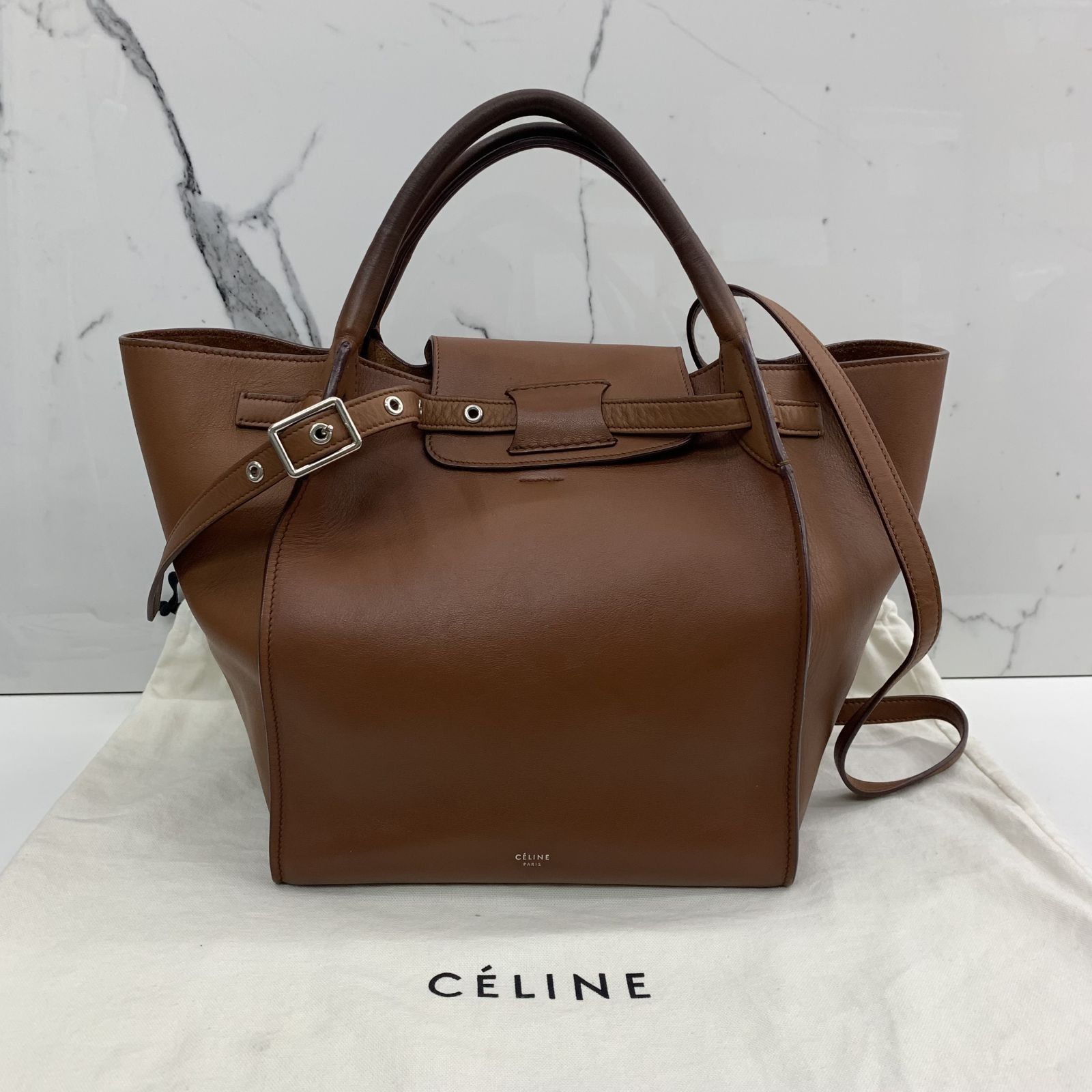 Celine small big bag tan best sale