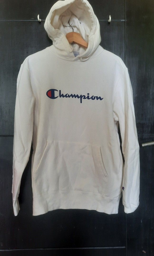 Champion Hoodie Sweater vintage original jacket putih jaket skateboard Fesyen Pria Pakaian Baju Luaran di Carousell