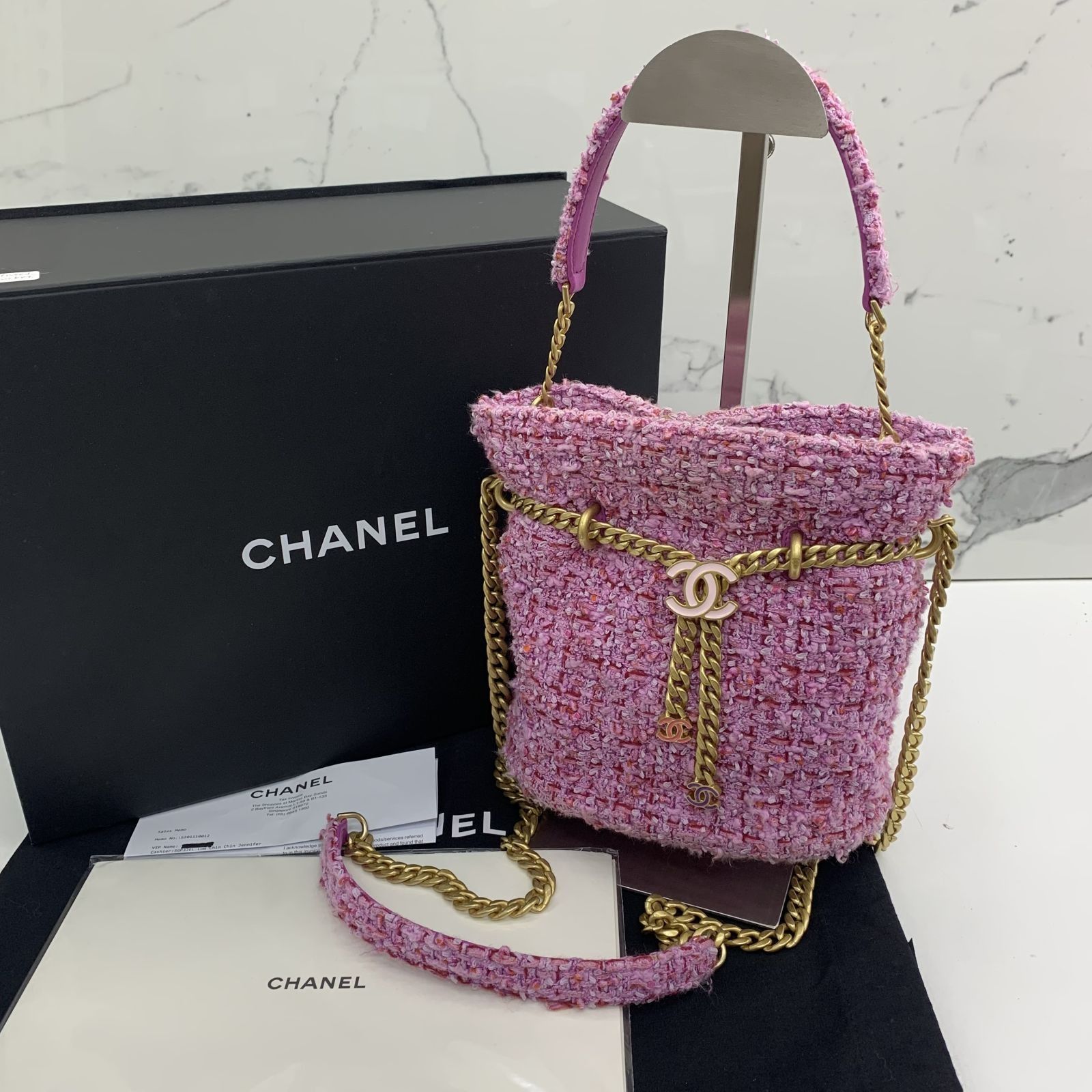 Chanel 2021 Iridescent Bucket Bag – SFN