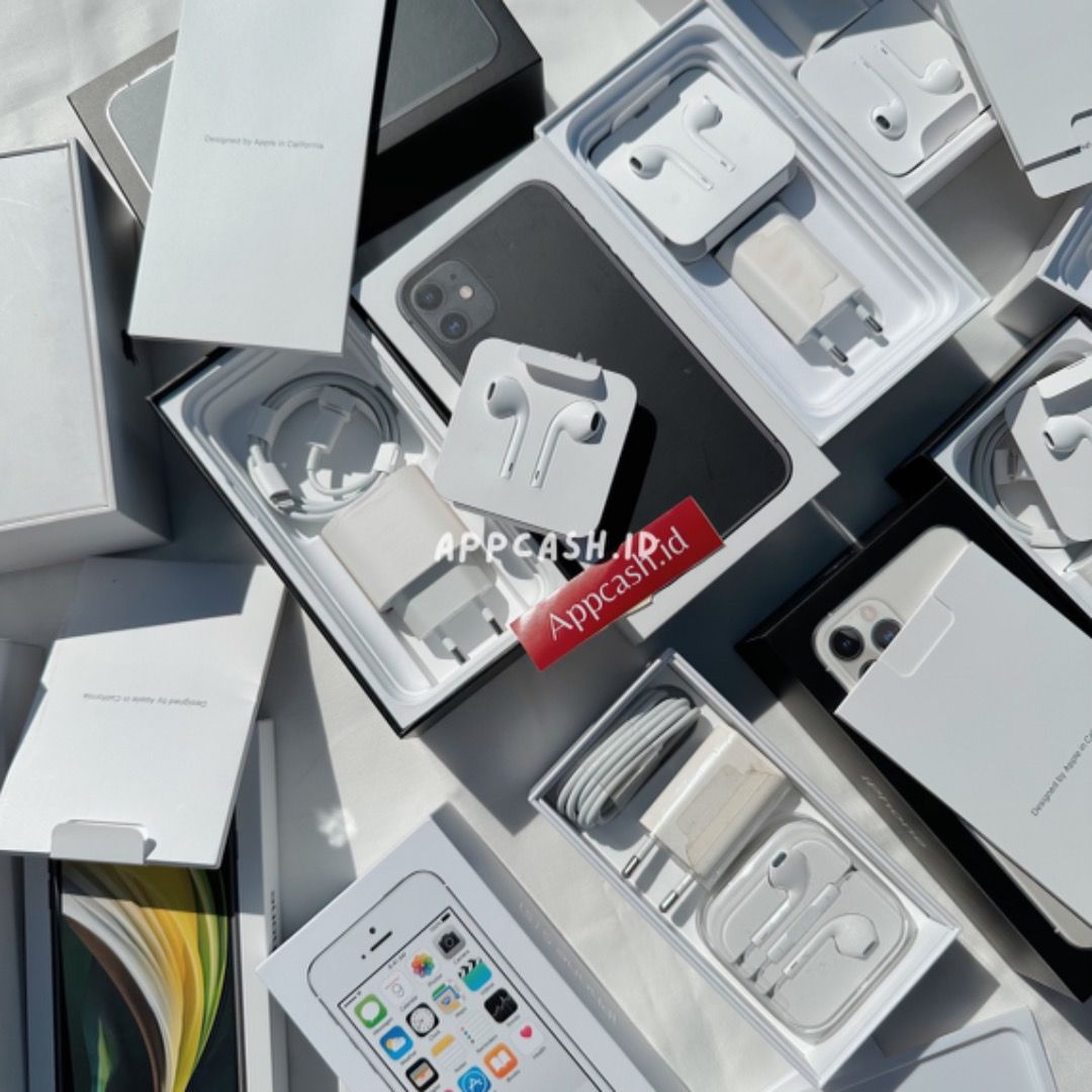 Charger iphone 11 pro ibox earpods lightning kabel type c, Telepon