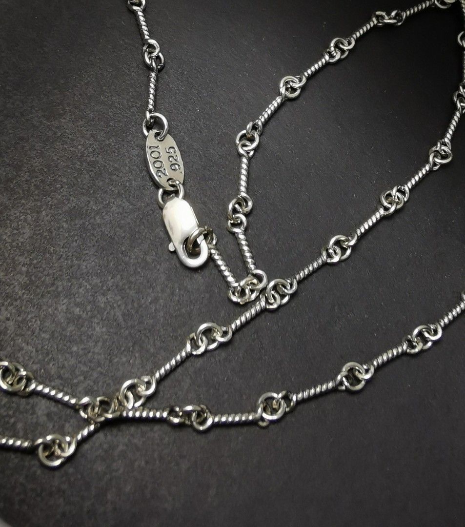 Chrome hearts 925 silver chain Bracelet 55cm